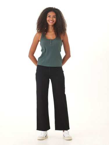Kathy Organic Rib Henley Tank Womens Tops Tanks Threads 4 Thought 
