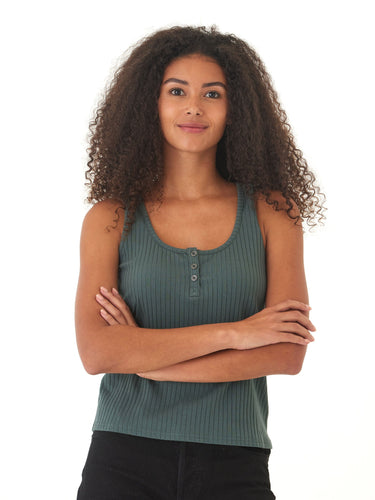 Kathy Organic Rib Henley Tank Womens Tops Tanks Threads 4 Thought 