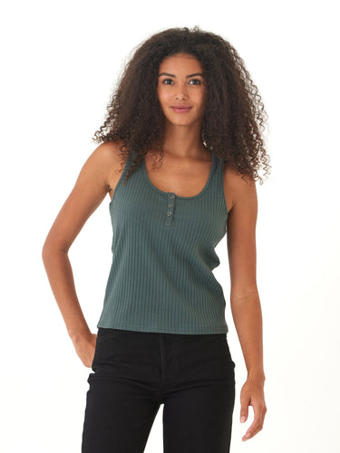 Kathy Organic Rib Henley Tank Womens Tops Tanks Threads 4 Thought 