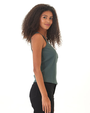 Kathy Organic Rib Henley Tank Womens Tops Tanks Threads 4 Thought 