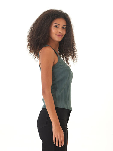 Kathy Organic Rib Henley Tank Womens Tops Tanks Threads 4 Thought 