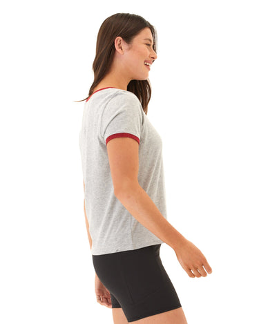 Kylah Comfort Jersey Ringer Tee Womens Tops Short Tee Threads 4 Thought 