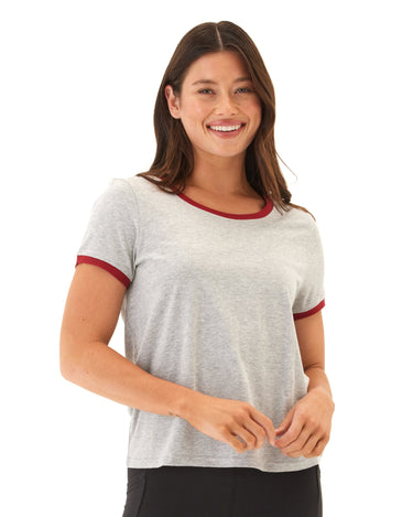 Kylah Comfort Jersey Ringer Tee Womens Tops Short Tee Threads 4 Thought 