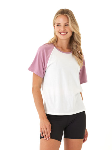 Amanda Comfort Jersey Raglan Tee Womens Tops Short Tee Threads 4 Thought
