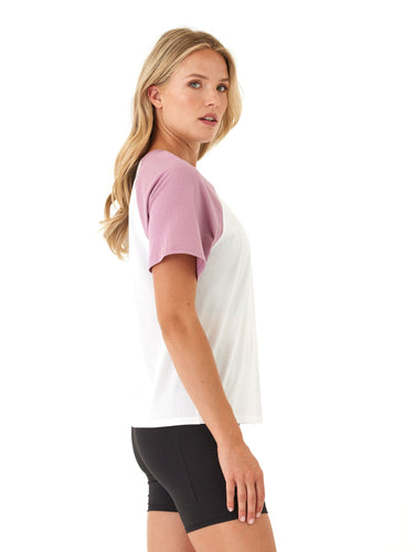 Amanda Comfort Jersey Raglan Tee Womens Tops Short Tee Threads 4 Thought 
