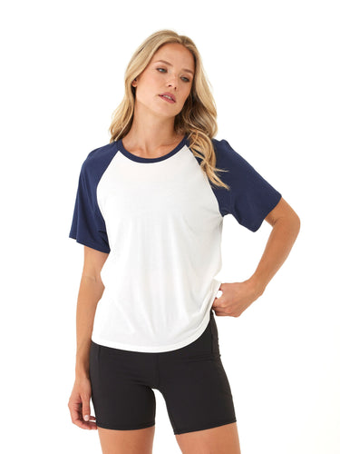 Amanda Comfort Jersey Raglan Tee Womens Tops Short Tee Threads 4 Thought