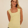 Brynlee Feather Rib Ruched Top Womens Tops Tanks Threads 4 Thought 