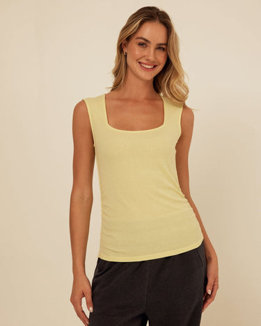 Brynlee Feather Rib Ruched Top Womens Tops Tanks Threads 4 Thought 