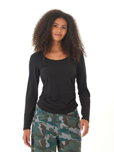 Lucia Luxe Jersey Ruched Long Sleeve Threads 4 Thought