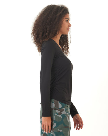 Lucia Luxe Jersey Ruched Long Sleeve Threads 4 Thought 