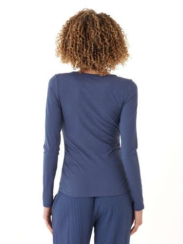 Lucia Luxe Jersey Ruched Long Sleeve Threads 4 Thought 