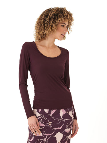 Lucia Luxe Jersey Ruched Long Sleeve Threads 4 Thought