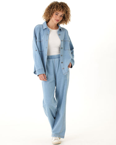 Blaire Denim Terry Button-Down Threads 4 Thought 