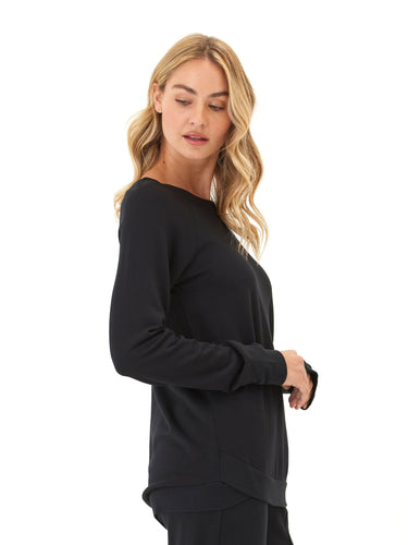 Cannon Feather Fleece Tulip Hem Tunic Sweatshirt Womens Outerwear Sweatshirt Threads 4 Thought