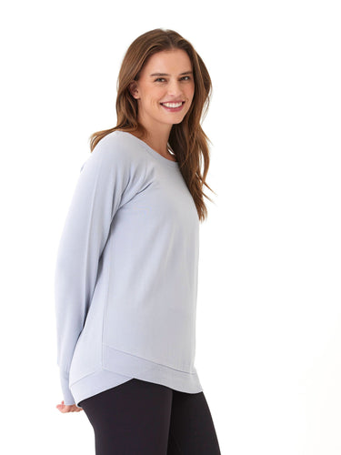 Cannon Feather Fleece Tulip Hem Tunic Sweatshirt Threads 4 Thought 