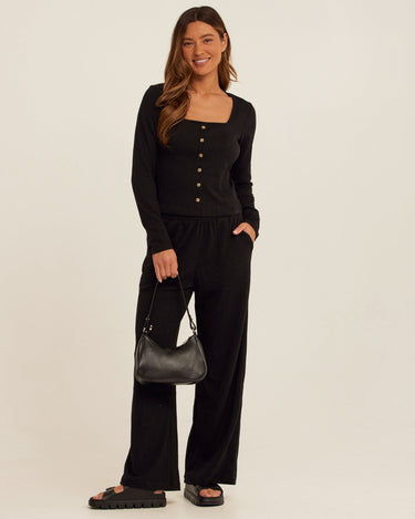 Ivanna Smocked Jersey Wide Leg Pant Womens Bottoms Pants Threads 4 Thought 