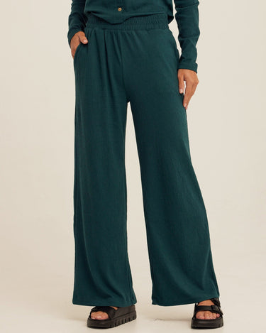 Ivanna Smocked Jersey Wide Leg Pant Womens Bottoms Pants Threads 4 Thought 