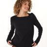 Francine Textured Slub Jersey Twist Long Sleeve Top Womens Tops Long Shirt Threads 4 Thought 