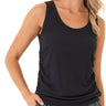 Megan Feather Rib Ruched Tank Womens Tops Tanks Threads 4 Thought 