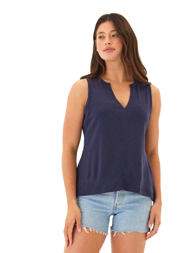 Rachel Textured Slub Jersey Tank Womens Tops Tanks Threads 4 Thought
