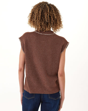 Julieta Cozy Solid Knit Sweater Polo Threads 4 Thought 