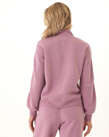 Constance Triblend Fleece Piping Detail Half Zip Pullover Threads 4 Thought 