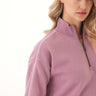 Constance Triblend Fleece Piping Detail Half Zip Pullover Threads 4 Thought 