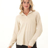 Kenzie Feather Fleece Quarter Zip Raglan Pullover Threads 4 Thought 