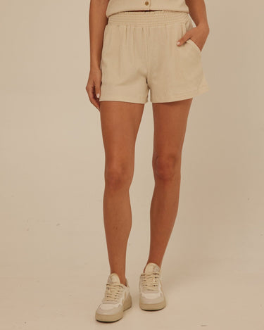 Gwyneth Smocked Jersey Short Womens Bottoms Shorts Threads 4 Thought 