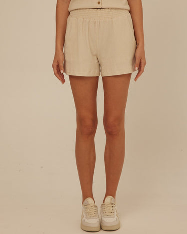 Gwyneth Smocked Jersey Short Womens Bottoms Shorts Threads 4 Thought 