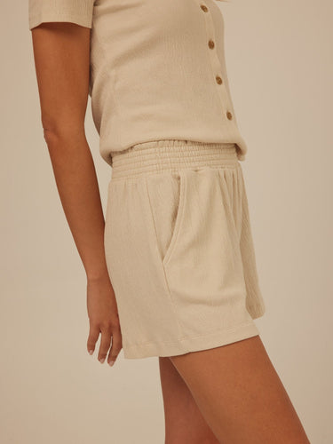 Gwyneth Smocked Jersey Short Womens Bottoms Shorts Threads 4 Thought 