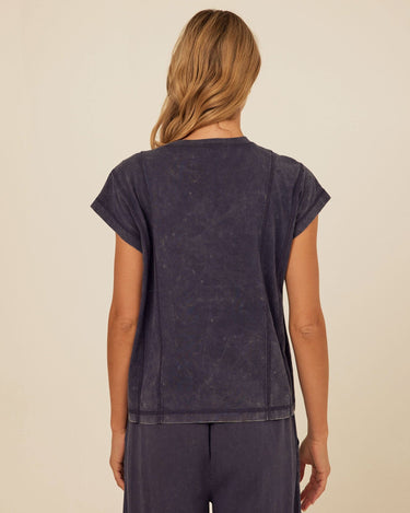 Laurie Mineral Wash Eco Jersey Tee Womens Tops Short Shirt Threads 4 Thought 