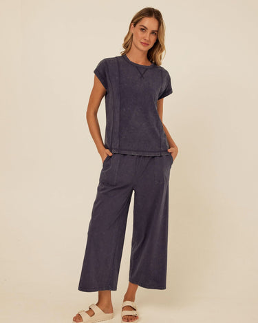 Laurie Mineral Wash Eco Jersey Tee Womens Tops Short Shirt Threads 4 Thought 