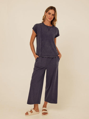 Laurie Mineral Wash Eco Jersey Tee Womens Tops Short Shirt Threads 4 Thought 
