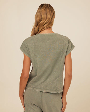 Laurie Mineral Wash Eco Jersey Tee Womens Tops Short Shirt Threads 4 Thought 