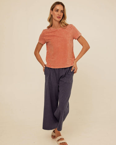 Roselie Mineral Wash Eco Jersey Tee Threads 4 Thought 