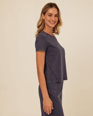 Roselie Mineral Wash Eco Jersey Tee Womens Tops Short Shirt Threads 4 Thought 