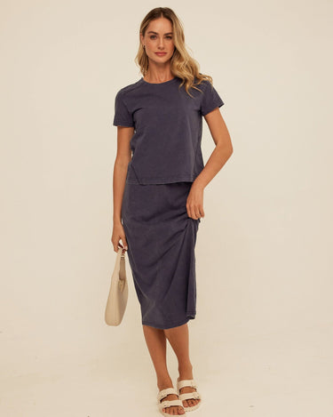 Roselie Mineral Wash Eco Jersey Tee Womens Tops Short Shirt Threads 4 Thought 