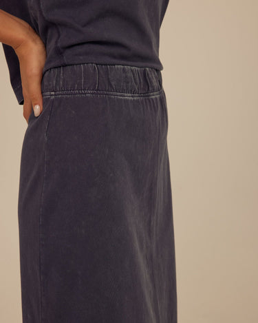 Adella Mineral Wash Eco Jersey Midi Skirt Womens Bottoms Skirt Threads 4 Thought 