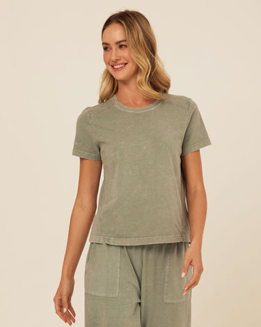 Roselie Mineral Wash Eco Jersey Tee Threads 4 Thought 
