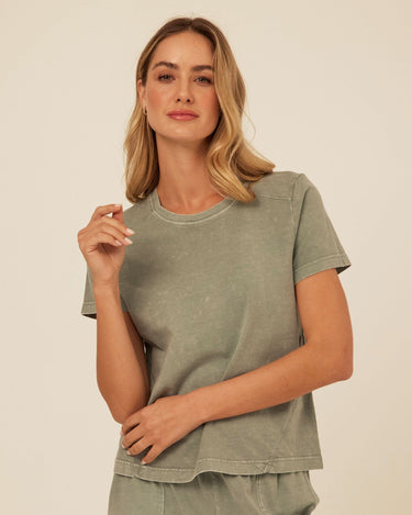 Roselie Mineral Wash Eco Jersey Tee Threads 4 Thought 
