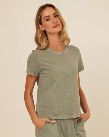 Roselie Mineral Wash Eco Jersey Tee Threads 4 Thought 