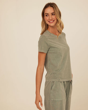 Roselie Mineral Wash Eco Jersey Tee Threads 4 Thought 
