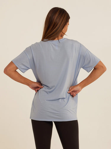 Andie Tencel Jersey Relaxed Tee Womens Tops Short Tee Threads 4 Thought 