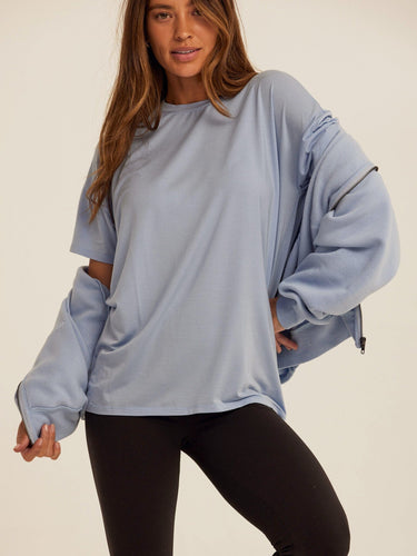 Andie Tencel Jersey Relaxed Tee Womens Tops Short Tee Threads 4 Thought 