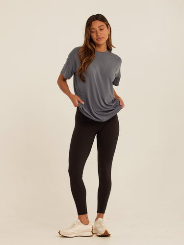 Andie Tencel Jersey Relaxed Tee Womens Tops Short Tee Threads 4 Thought 