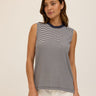 Nazeera Micro Stripe Feather Rib Tank Threads 4 Thought 