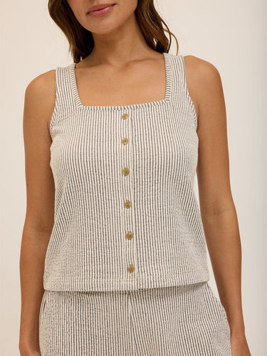Jamila Stretch Seersucker Tank Threads 4 Thought 
