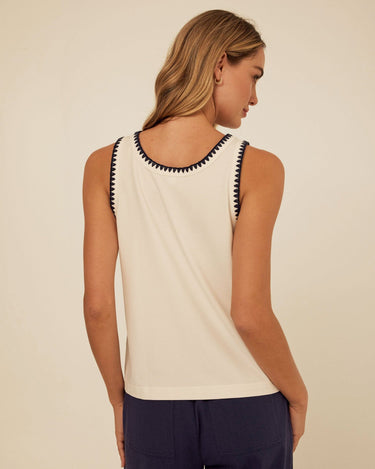 Genevieve Novelty Stitch Eco Jersey Tank Threads 4 Thought 