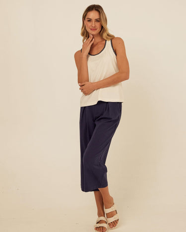 Genevieve Novelty Stitch Eco Jersey Tank Threads 4 Thought 
